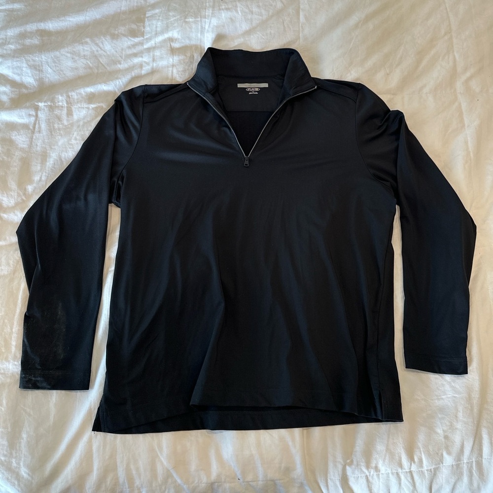 Greg Norman Black Quarter-Zip Pullover